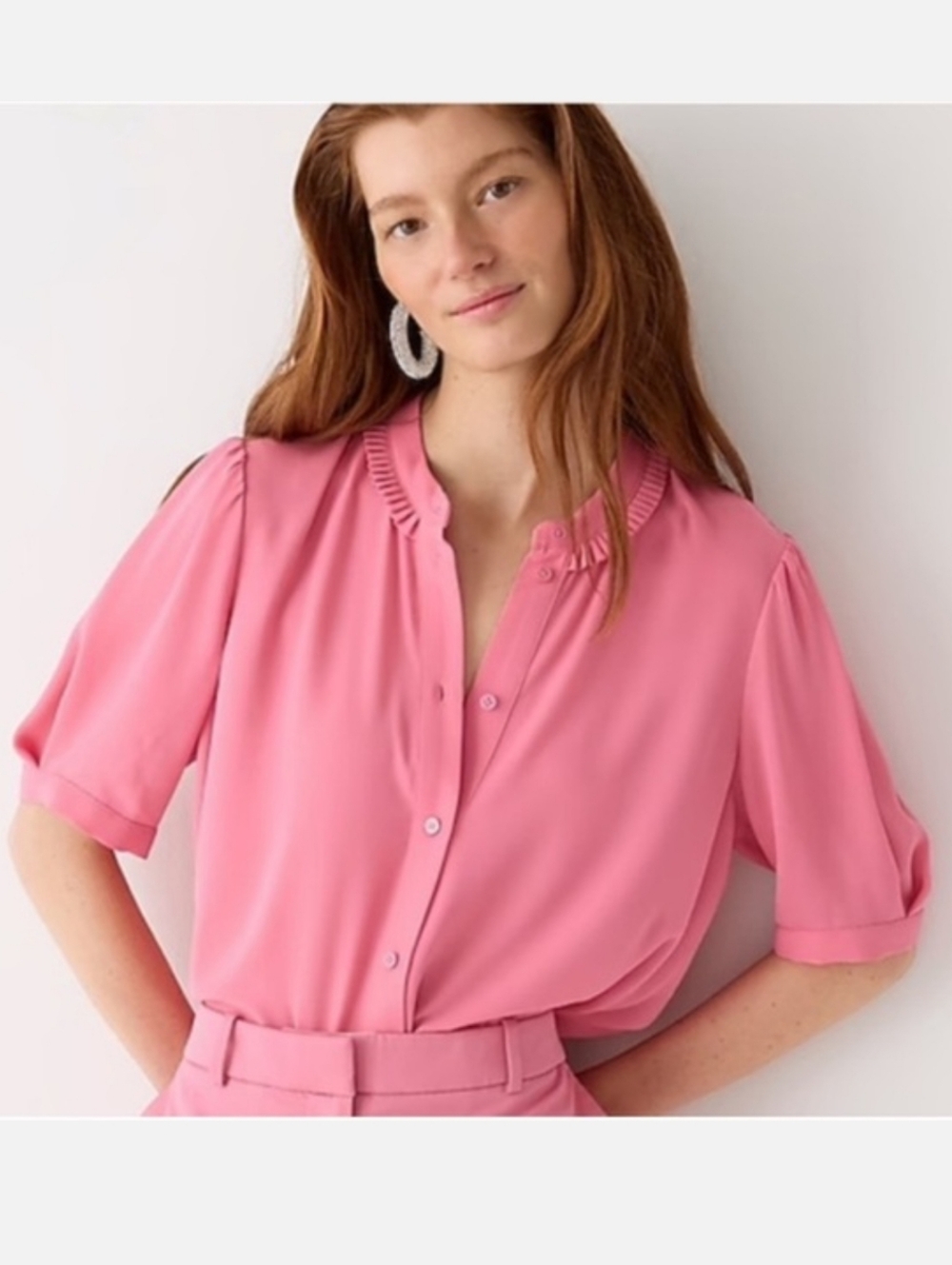 J.Crew Drapey button-up top